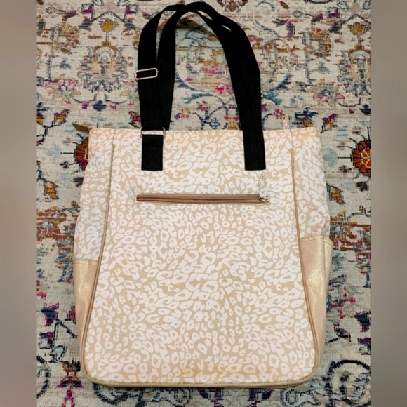 GloVelt, Gold/Shimmer Multi Pocket, Tennis Tote. - Picture 2 of 12